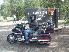 Arno auf seiner Goldwing
